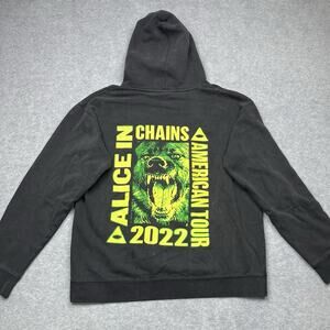 Alice in Chains 2022 American Tour Band Pullover Hoodie Large